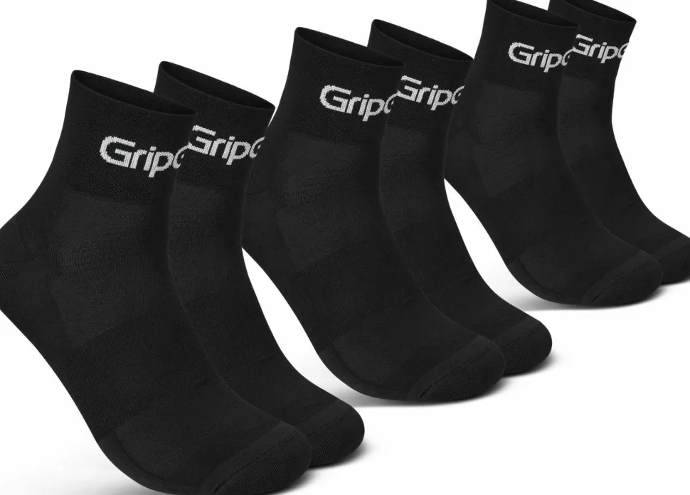 Gripgrab RIDE Low Cut Socks 3-Pack Black