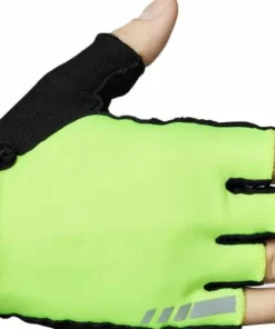 Gripgrab Ride Padded Short Finger Summer Gloves Yellow Hi-vis