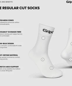 Gripgrab RIDE Regular Cut Socks 3-Pack White