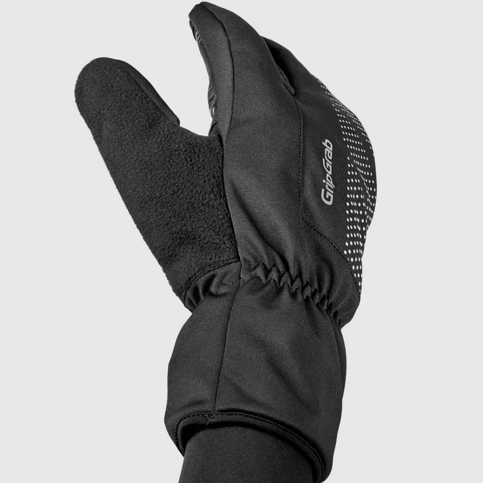 Gripgrab Ride Windproof Deep Winter Lobster Gloves Black