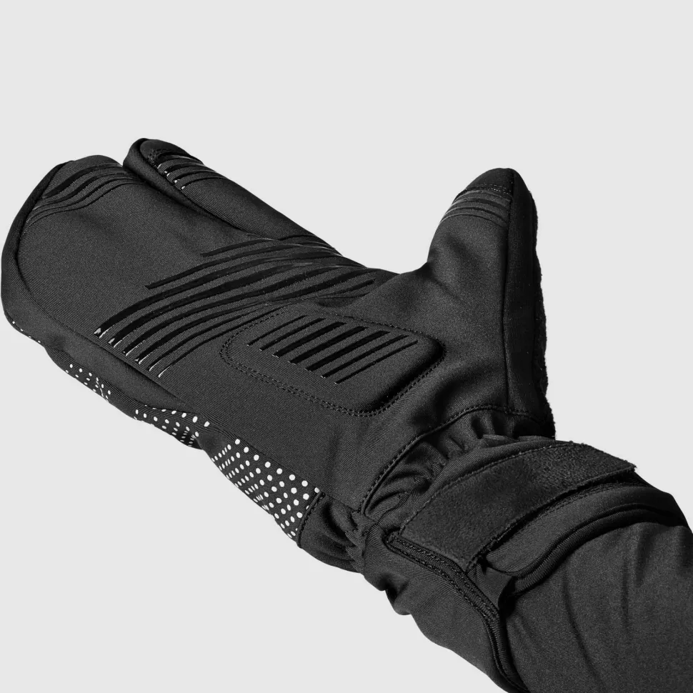 Gripgrab Ride Windproof Deep Winter Lobster Gloves Black
