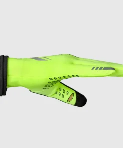 Gripgrab Running Expert Hi-Vis Touchscreen Winter Gloves Yellow Hi-Vis