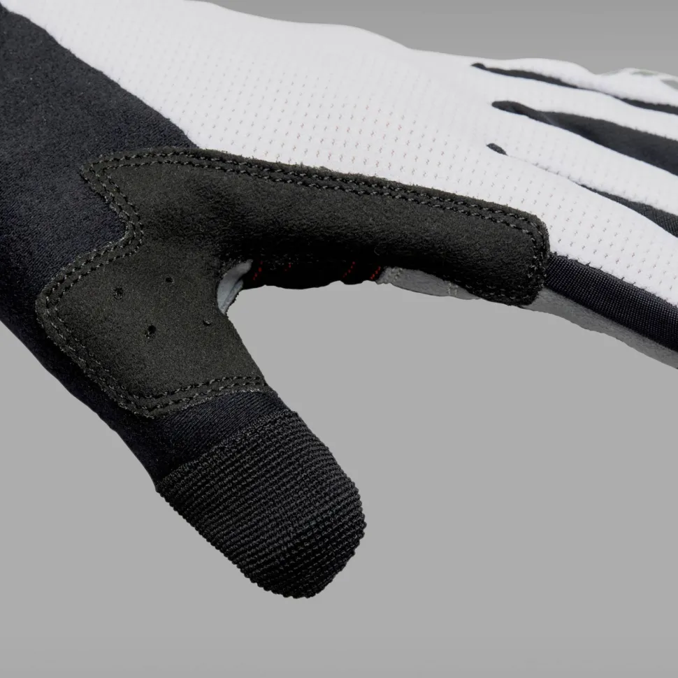 Gripgrab Shark Padded Full Finger Glove White