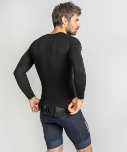 Gripgrab Unisex PACR Spring-Autumn Seamless Long Sleeve Base Layer Black