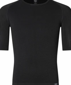 Gripgrab Unisex PACR Spring-Autumn Seamless Short Sleeve Base Layer Black