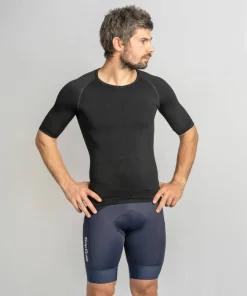 Gripgrab Unisex PACR Spring-Autumn Seamless Short Sleeve Base Layer Black