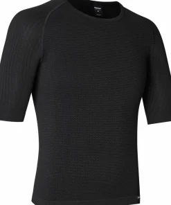 Gripgrab Unisex PACR Spring-Autumn Seamless Short Sleeve Base Layer Black