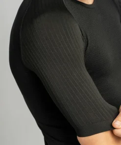 Gripgrab Unisex PACR Spring-Autumn Seamless Short Sleeve Base Layer Black