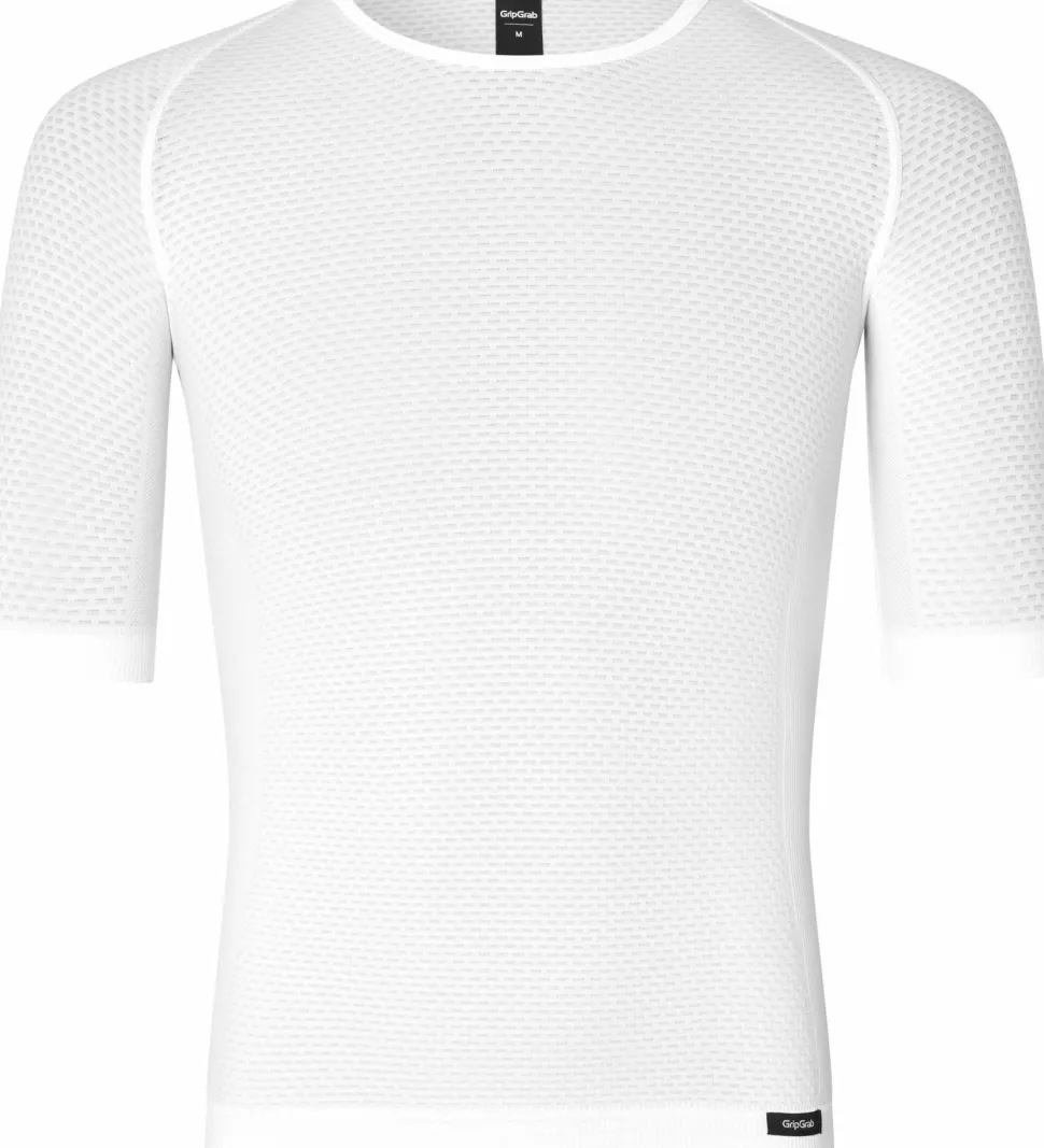 Gripgrab Unisex PACR Ultralight Seamless Short Sleeve Base Layer White