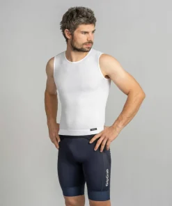 Gripgrab Unisex PACR Ultralight Seamless Sleeveless Base Layer White