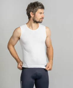 Gripgrab Unisex PACR Ultralight Seamless Sleeveless Base Layer White