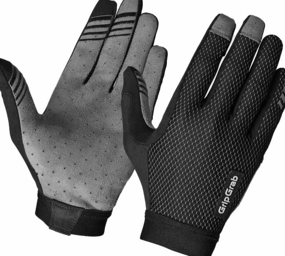Gripgrab Vertical 2 Insidegrip™ Full Finger Summer Gloves Black