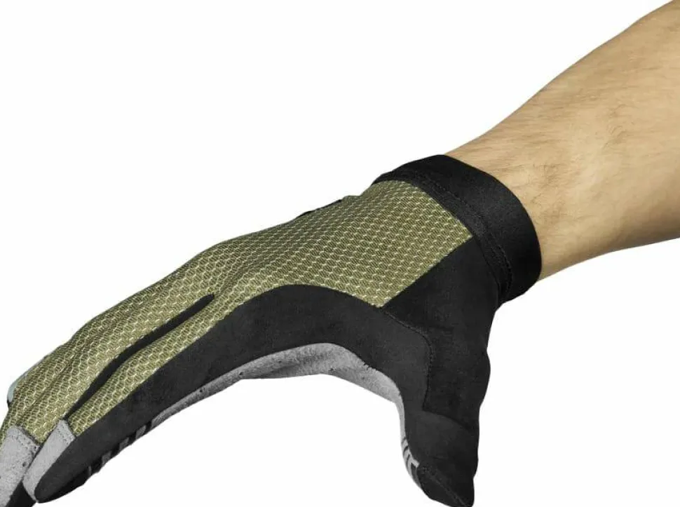 Gripgrab Vertical 2 Insidegrip™ Full Finger Summer Gloves Olive Green