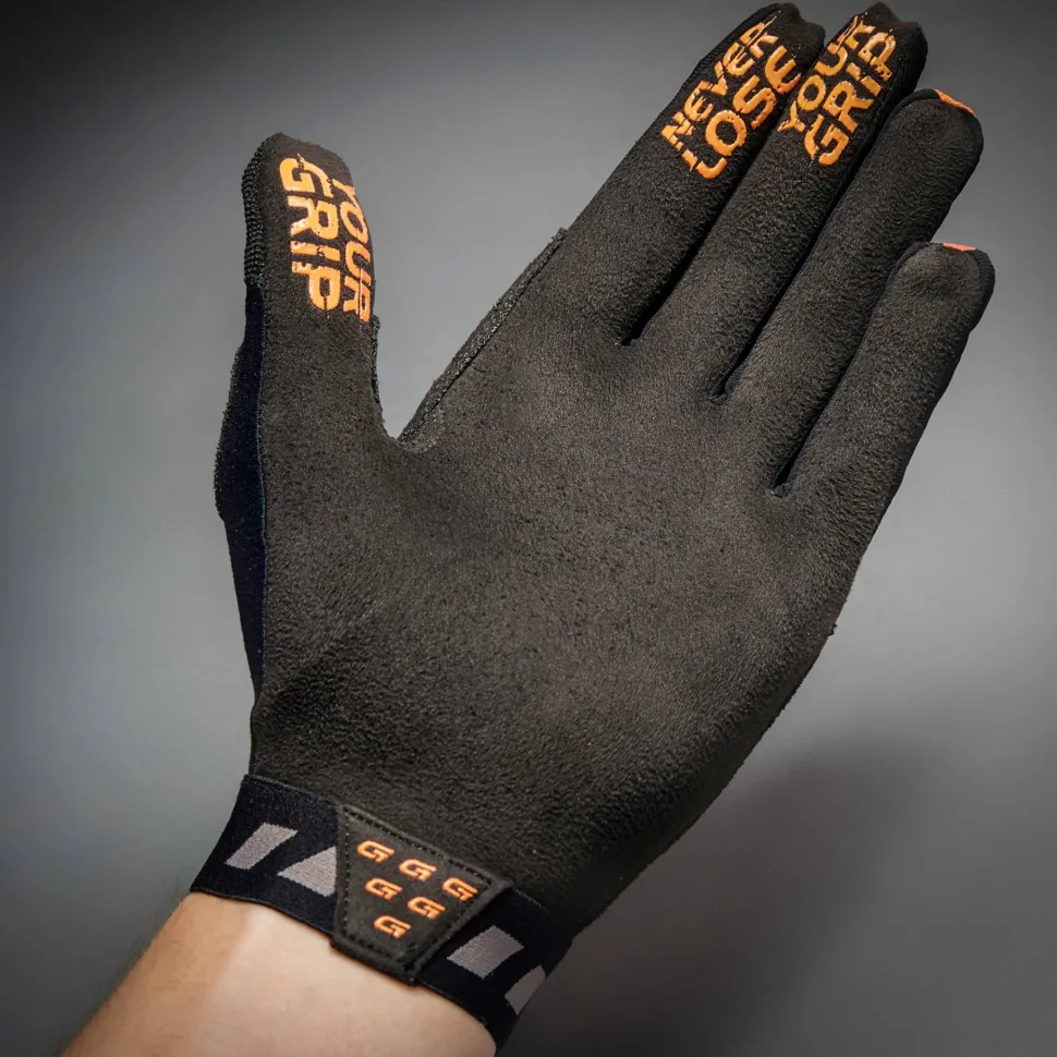 Gripgrab Vertical InsideGrip™ Full Finger Glove Orange Hi-vis
