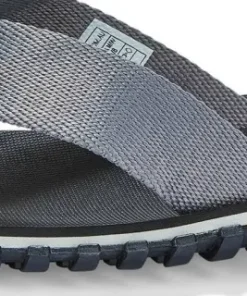 Gumbies Unisex Duckbill Flipflops Black/Grey