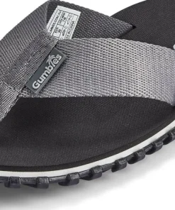 Gumbies Unisex Duckbill Flipflops Black/Grey