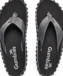 Gumbies Unisex Duckbill Flipflops Black/Grey