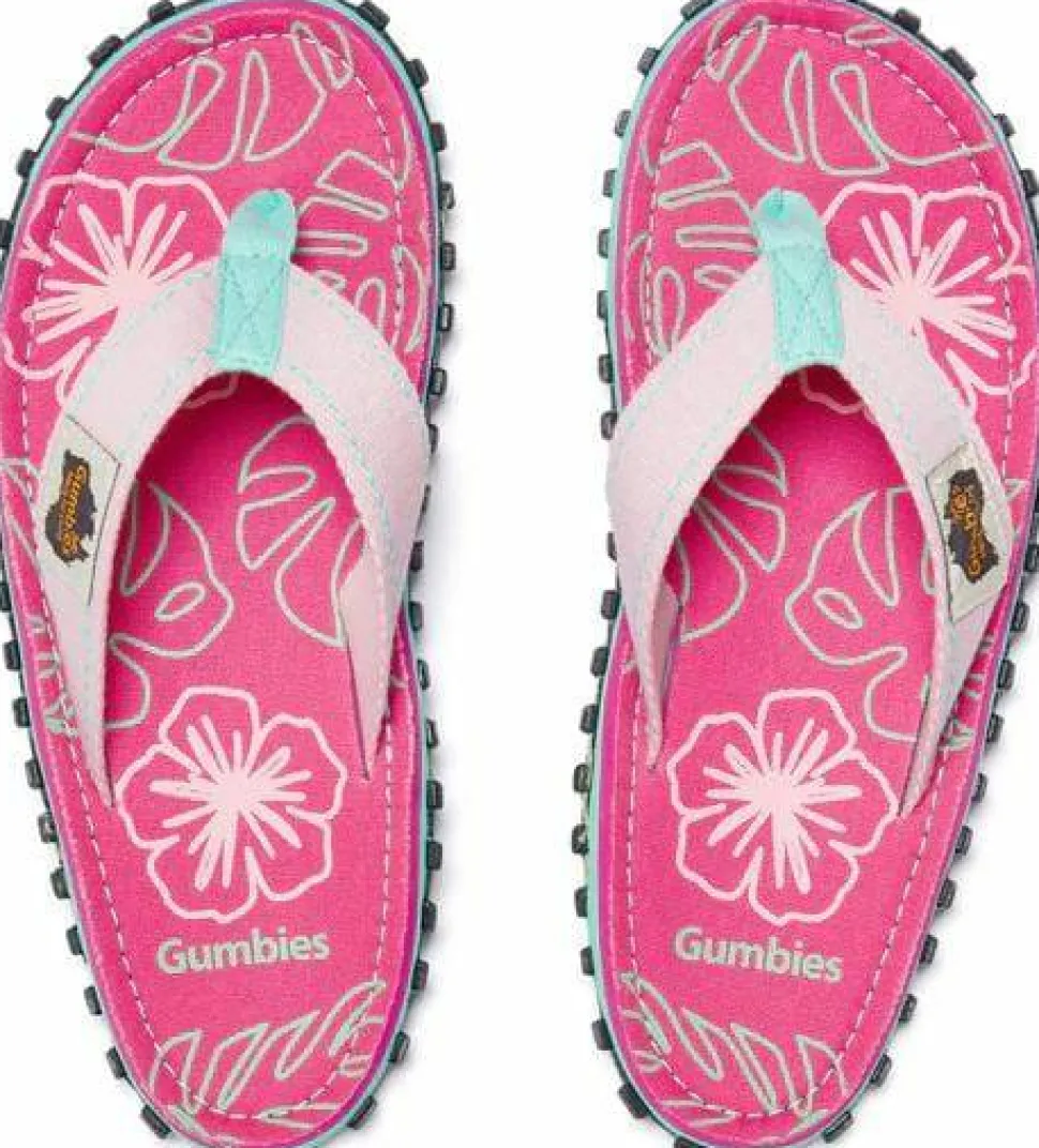 Gumbies Unisex Islander Blush Hibiscus