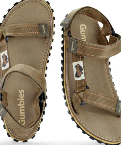 Gumbies Unisex Tracker Sandals Khaki