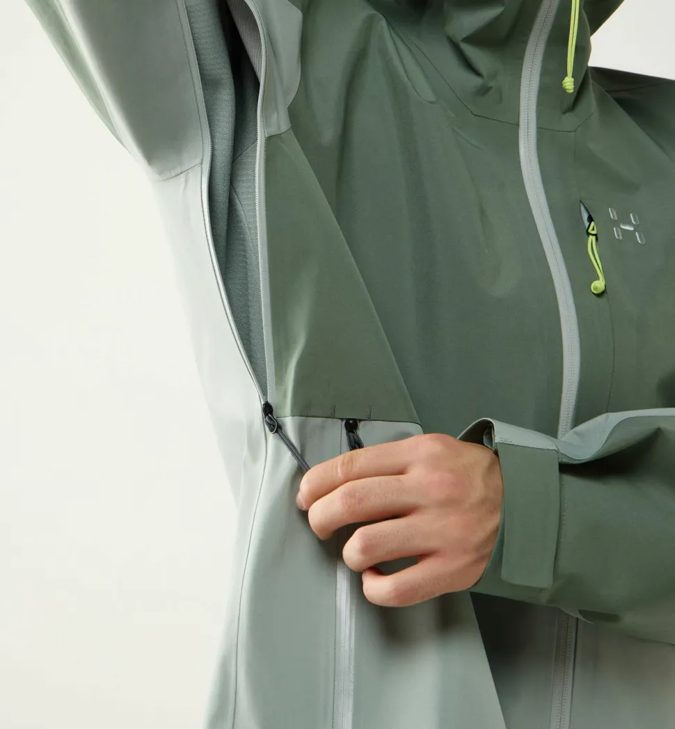 Haglöfs Men's Front Proof II Jacket Chlorophyll Green/dew Green