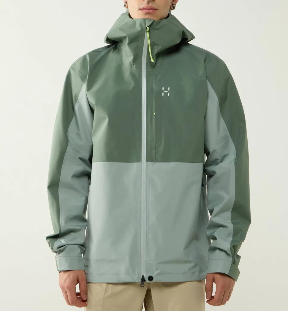 Haglöfs Men's Front Proof II Jacket Chlorophyll Green/dew Green