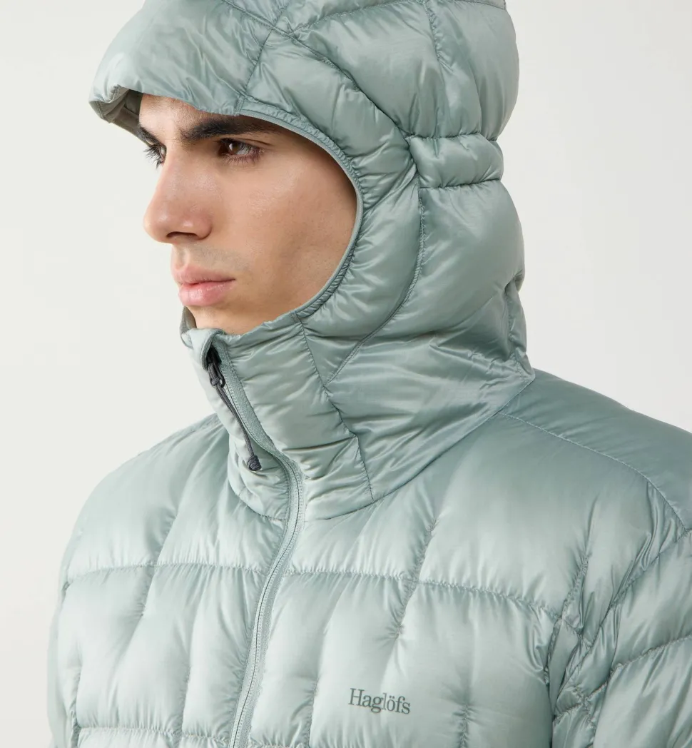 Haglöfs Men's Hede Down Hood Dew Green