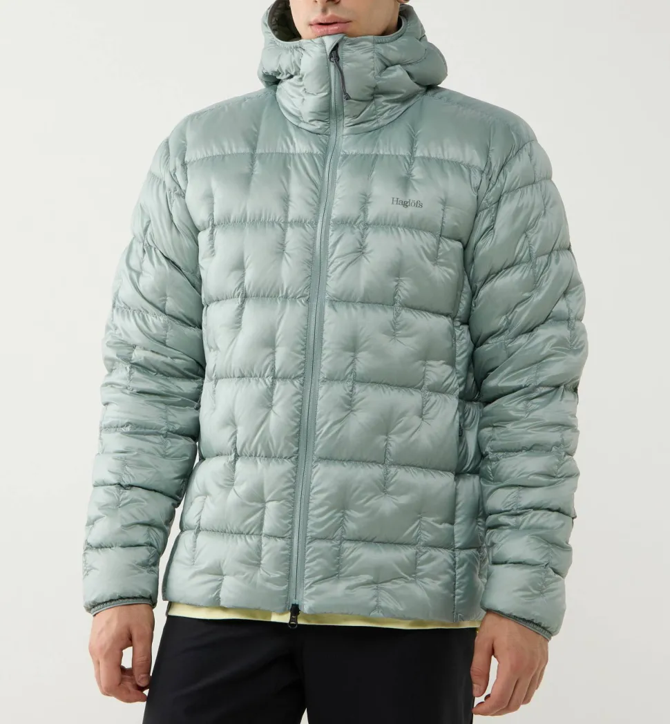 Haglöfs Men's Hede Down Hood Dew Green