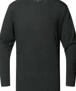 Haglöfs Men's Kaise Wool Long Sleeve Tee True Black