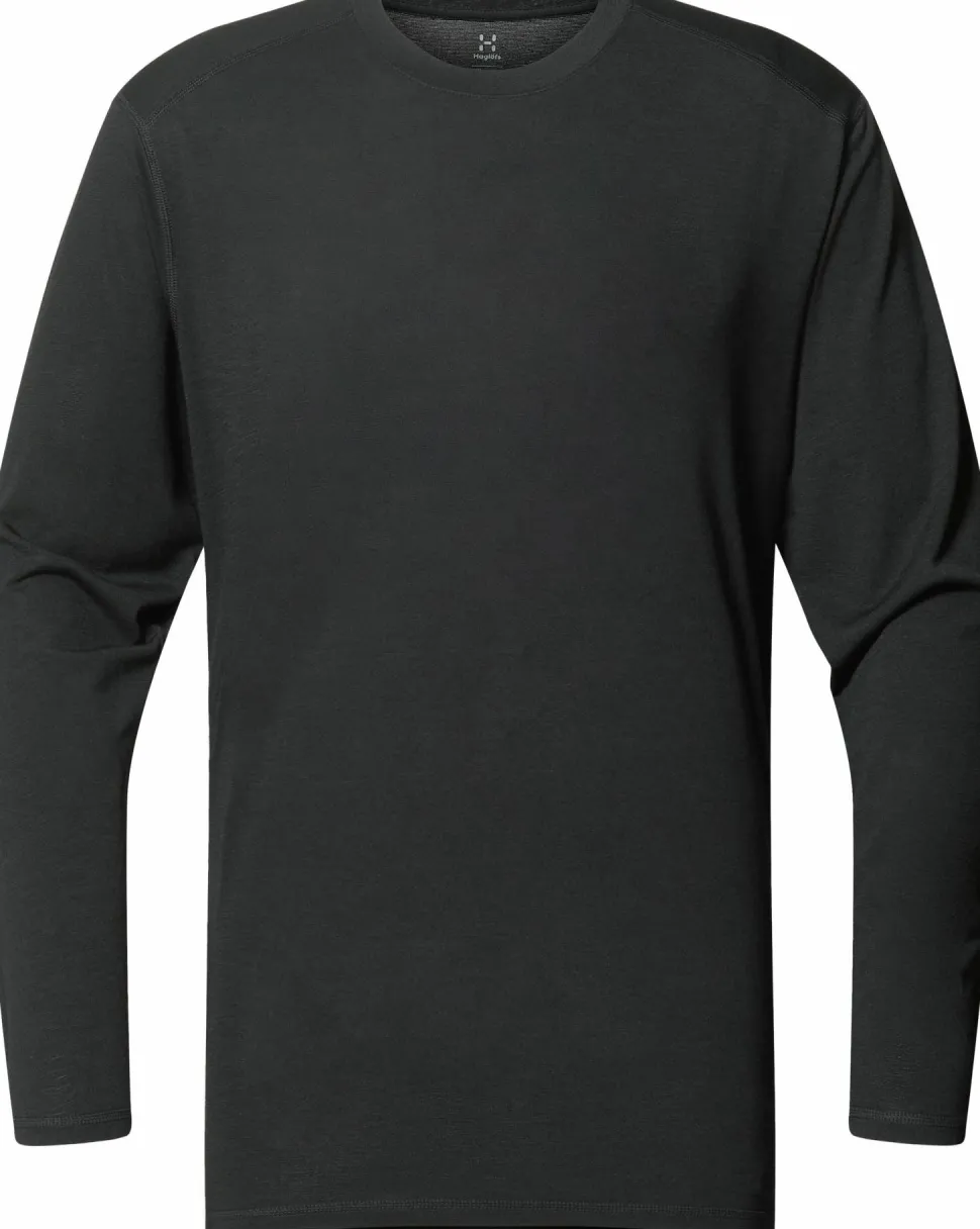 Haglöfs Men's Kaise Wool Long Sleeve Tee True Black
