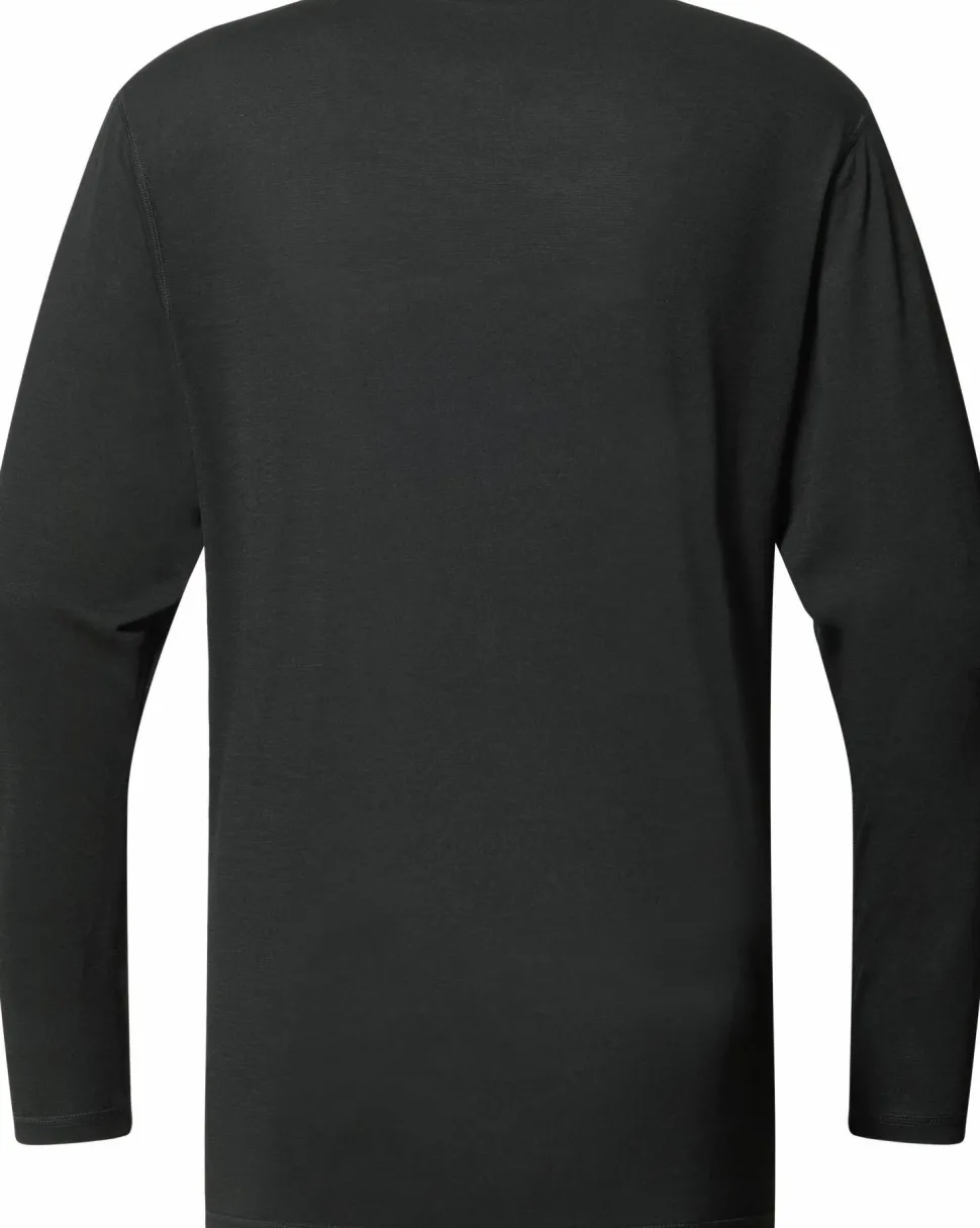 Haglöfs Men's Kaise Wool Long Sleeve Tee True Black