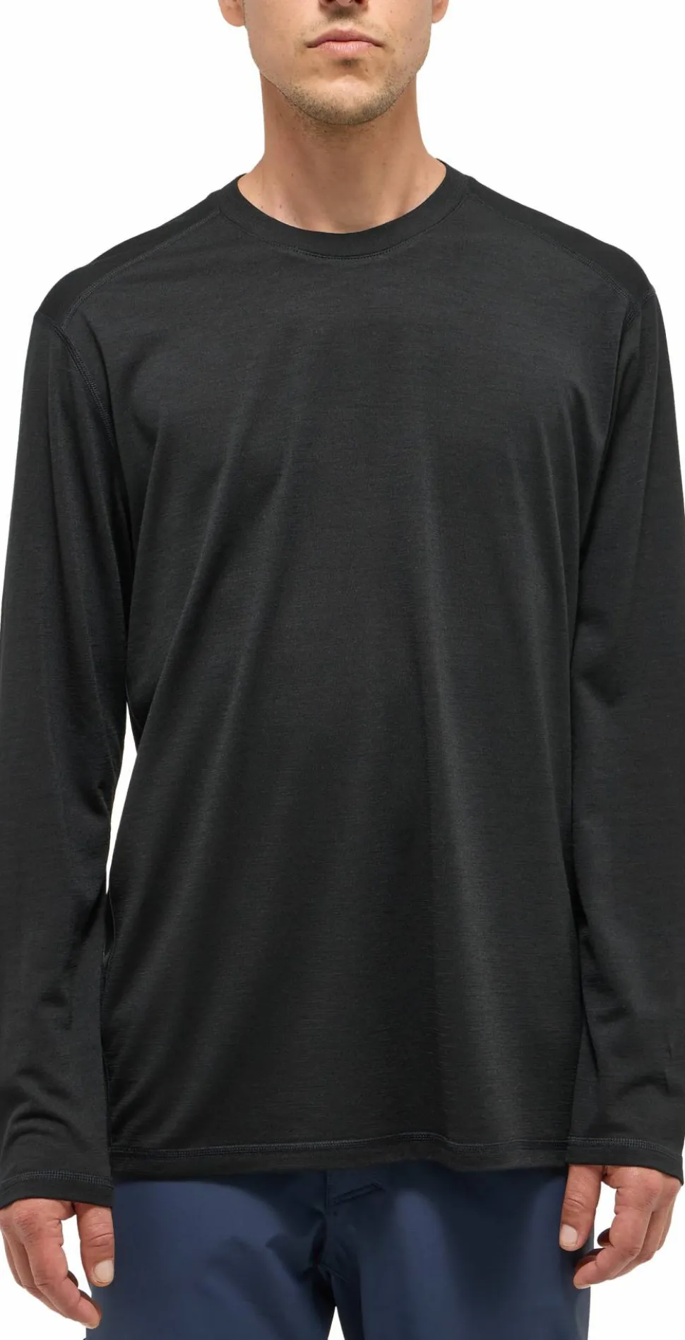 Haglöfs Men's Kaise Wool Long Sleeve Tee True Black