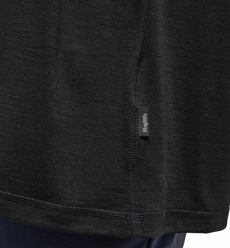 Haglöfs Men's Kaise Wool Long Sleeve Tee True Black