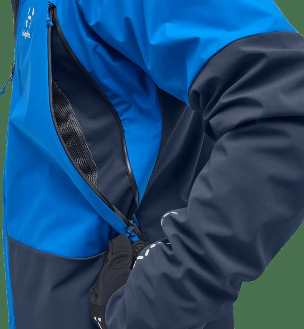 Haglöfs Men's L.I.M Hybrid Touring Hood Electric Blue/Tarn Blue