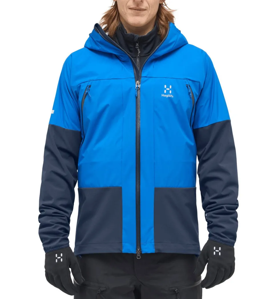 Haglöfs Men's L.I.M Hybrid Touring Hood Electric Blue/Tarn Blue
