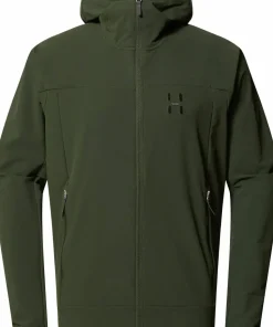 Haglöfs Men's Rosson Softshell Hood Seaweed Green