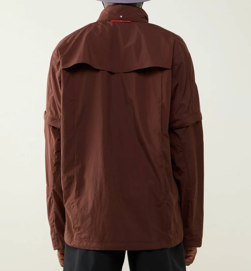 Haglöfs Men's Solis Zip Off Jacket Maroon Trail