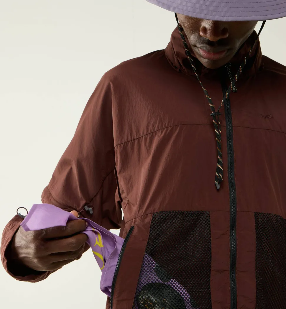 Haglöfs Men's Solis Zip Off Jacket Maroon Trail