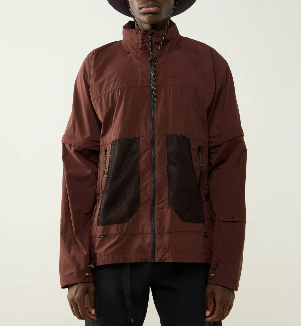 Haglöfs Men's Solis Zip Off Jacket Maroon Trail