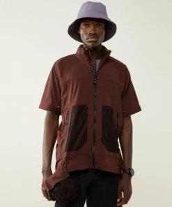 Haglöfs Men's Solis Zip Off Jacket Maroon Trail