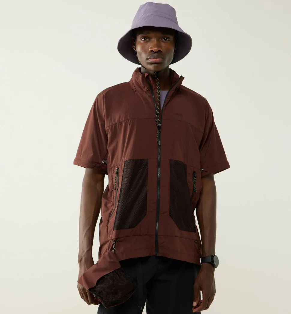 Haglöfs Men's Solis Zip Off Jacket Maroon Trail
