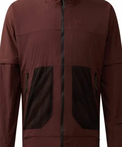 Haglöfs Men's Solis Zip Off Jacket Maroon Trail