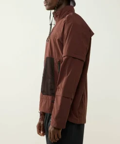 Haglöfs Men's Solis Zip Off Jacket Maroon Trail