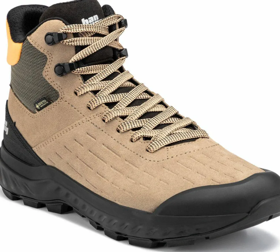 Hanwag Men's Kaduro Mid Gore-Tex Lightbrown-orange