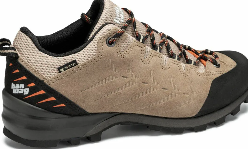 Hanwag Men's Makra Pro Low Gore-Tex Lightbrown-orange
