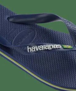 Havaianas Men's Brazil Logo Navy Blue