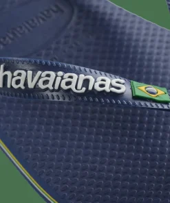 Havaianas Men's Brazil Logo Navy Blue