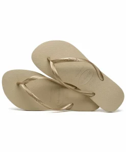 Havaianas Unisex Slim Sand Grey/Light Golden