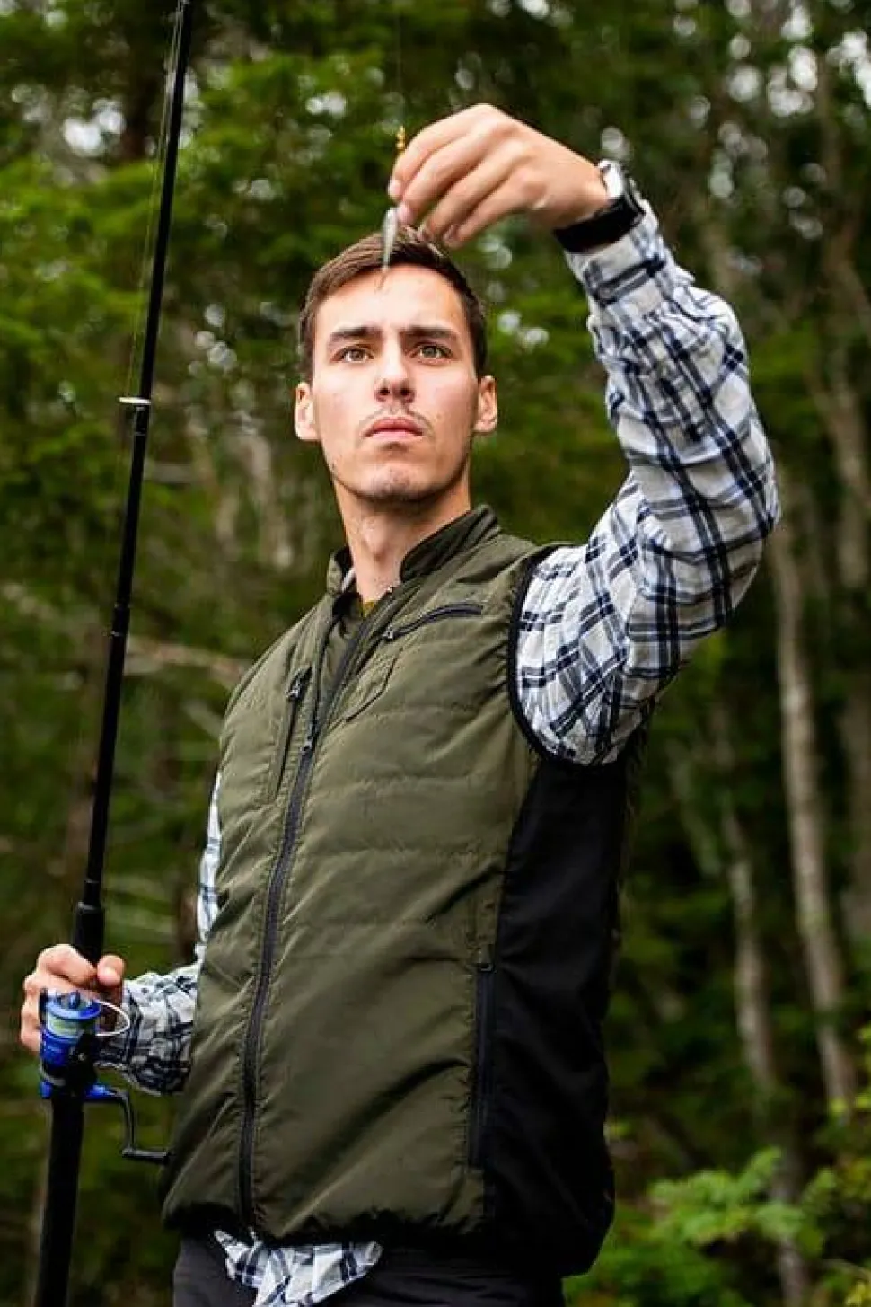 Heat Experience Men's Heated Hunt Vest Olive Green