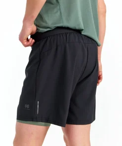 Hellner Kelva 2-in-1 Shorts Men's Black Beauty/Laurel Wreath