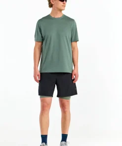 Hellner Kelva 2-in-1 Shorts Men's Black Beauty/Laurel Wreath